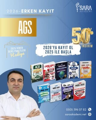 2026 MEB-AGS Yıllık Eğitim Paketi - Şara Akademi