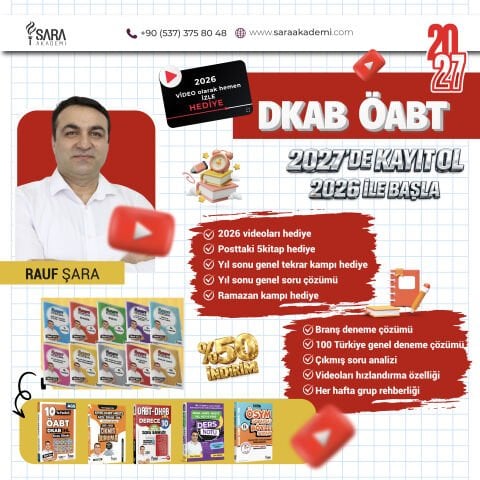 2027 ÖABT DKAB Yıllık Eğitim Paketi – Rauf Şara